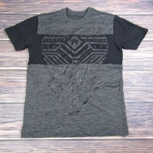 American Fighter Mens Medium Training T Shirt UFC MMA Gym Workout Gray Black